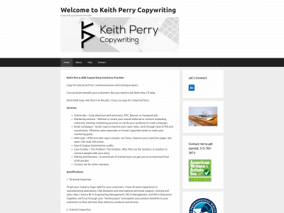 keithperrycopywriting.com snapshot