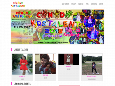 canadakidstalent.com snapshot
