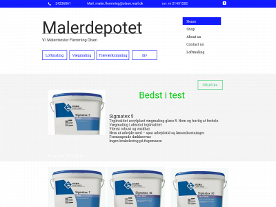 malerdepotet.dk snapshot