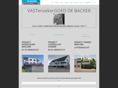 vastenzekergoeddebacker.be snapshot