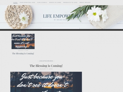 lifeempoweredbymelody.com snapshot