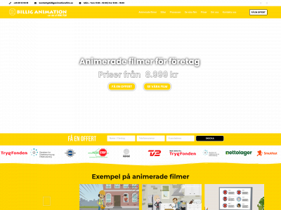 billiganimationsfilm.se snapshot
