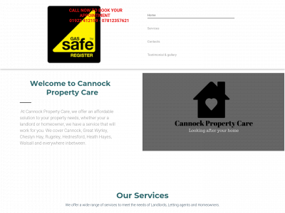 cannockpropertycare.co.uk snapshot