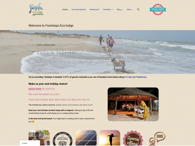 footstepsinthegambia.com snapshot