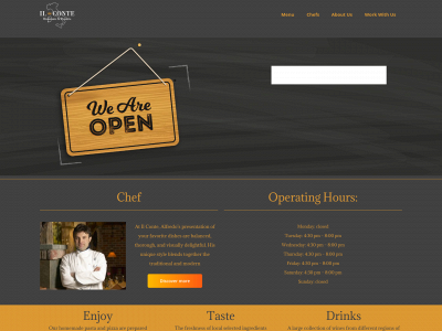 ilconterestaurant.com snapshot