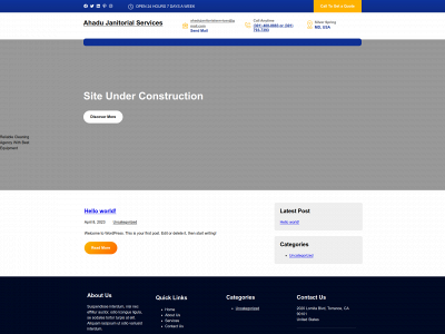 ahadujanitorialservices.com snapshot