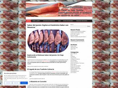 sabordeljamón.com snapshot