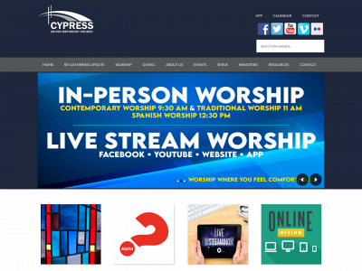 cypressunited.org snapshot