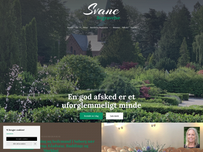 svanebegravelse.dk snapshot