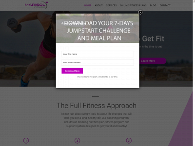 marisolfitness.net snapshot