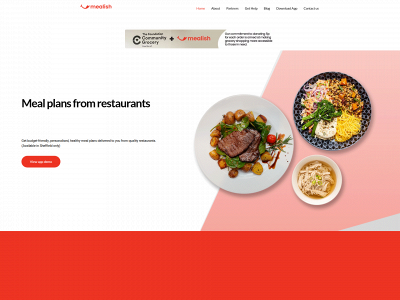 mealish.co.uk snapshot