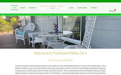 mossflowerabbeyfarm.com snapshot