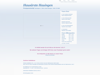 hausaerzte-hauingen.de snapshot