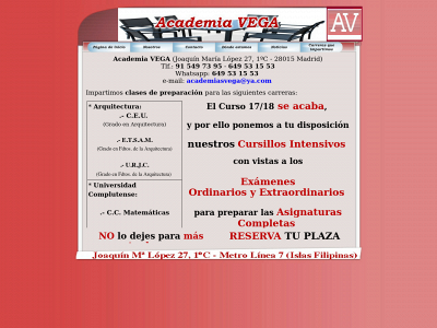academiavega.com snapshot