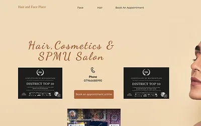 hairandfaceplace.co.uk snapshot