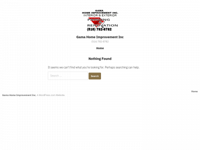 gamahomeimprovement.com snapshot