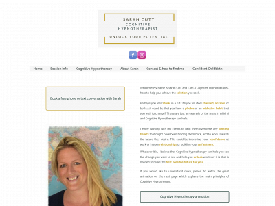 sarahcutttherapy.com snapshot