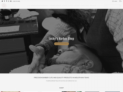 luckysbarbershops.co snapshot