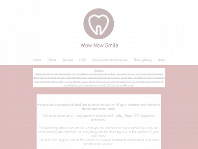 wownowsmile.co.uk snapshot