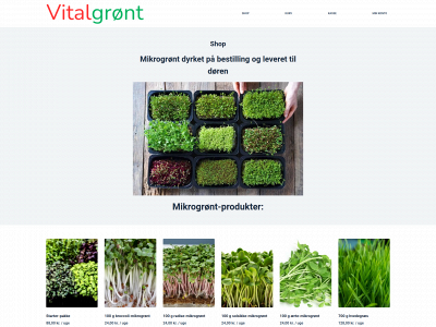 vitalgrønt.dk snapshot