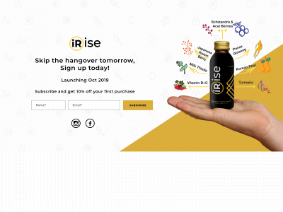 www.irisedrink.com snapshot