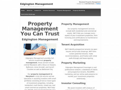 edgingtonmanagement.com snapshot