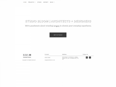 studiobloom.co.uk snapshot