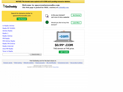 spaceventuresradio.com snapshot