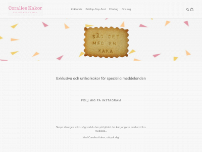 www.coralieskakor.se snapshot