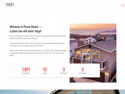 sanddbeachhouse.com snapshot