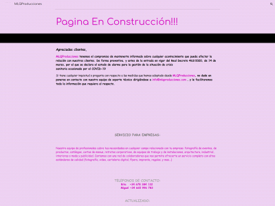 mlqproducciones.com snapshot