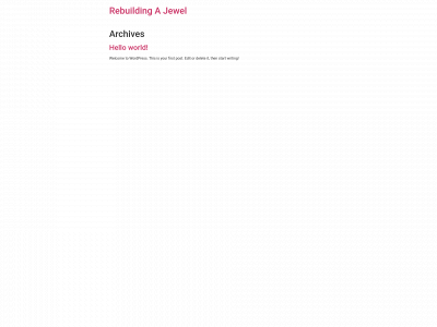 rebuildingajewel.com snapshot