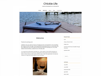 chickielife.blog snapshot