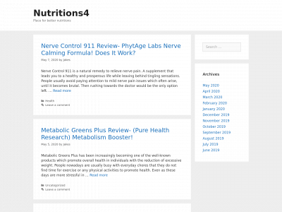 nutritions4.com snapshot