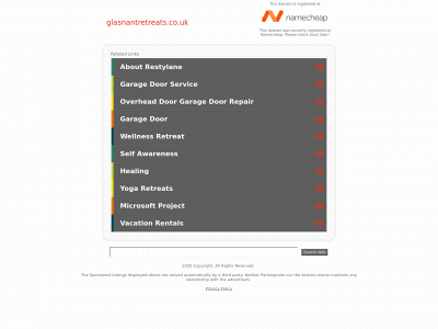 www.glasnantretreats.co.uk snapshot