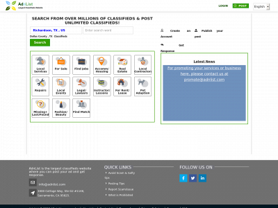 adnlist.com snapshot