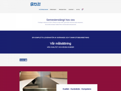 platprecision.se snapshot