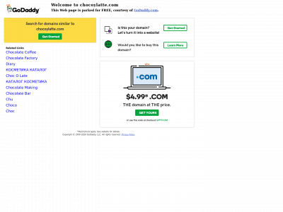 chocoylatte.com snapshot