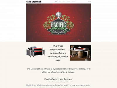 pacificlaserworks.com snapshot