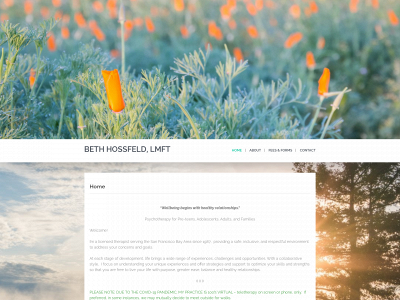 bethhossfeld.com snapshot