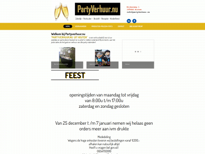 partyverhuur.nu snapshot