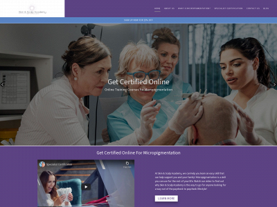 www.skinandscalpacademy.com snapshot
