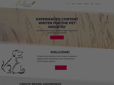 guthriecopywriting.com snapshot