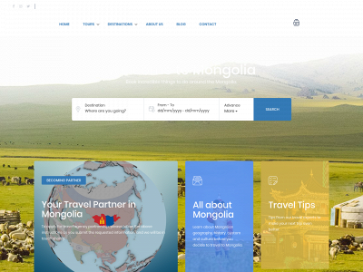 travel2mongolia.com snapshot