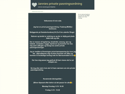 janniesprivatepasningsordning.dk snapshot