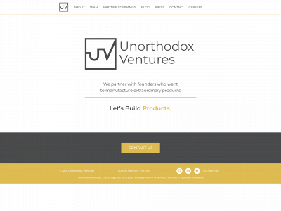 unorthodoxventures.com snapshot