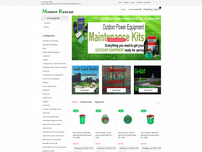 mowerrescue.com snapshot