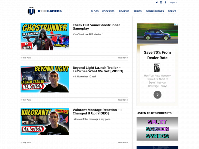 uthegamers.com snapshot