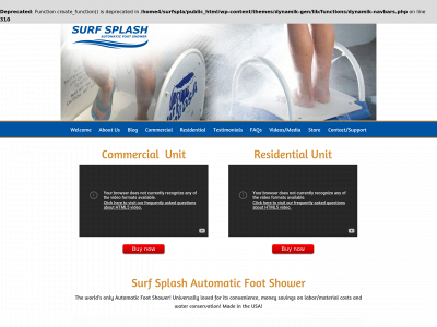 surfsplash.com snapshot