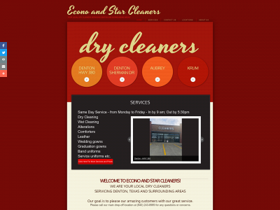 www.econoandstarcleaners.com snapshot